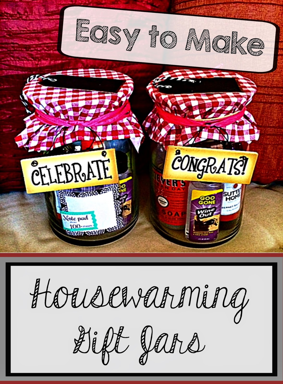 Gift Jars Easy to Make Housewarming Gift Jars by Melly Moments