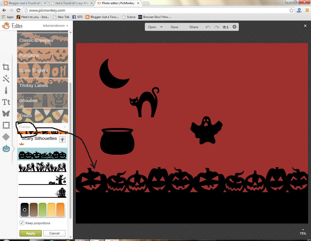 halloween picmonkey tips by just a touch of crazy