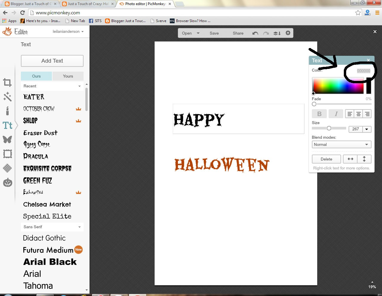 create spooky photos for halloween using picmonkey picmonkey tips from just a touch of crazy