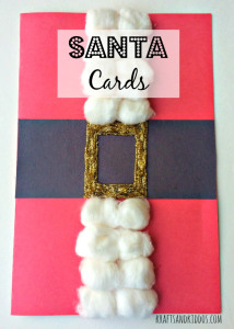 Homemade Santa Christmas Cards
